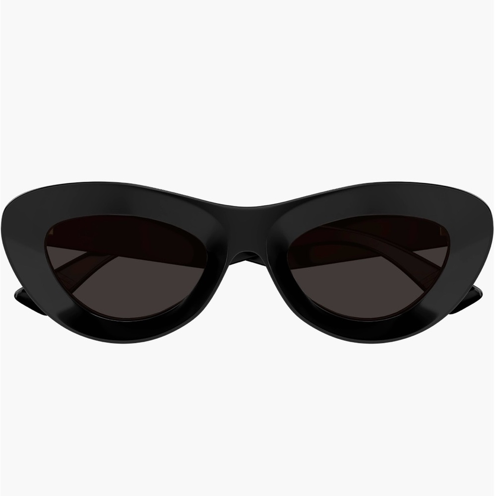 Bottega Veneta 51mm Cat Eye Black Sunglasses Timeless Design